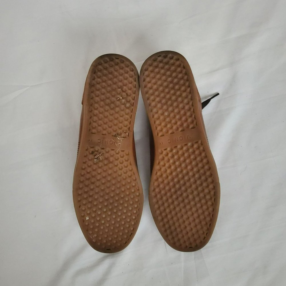 Vionic Men's Mott Brok Leather Orthotic Arch Support Walking Shoes Dark Brown 10 - Picture 12 of 16